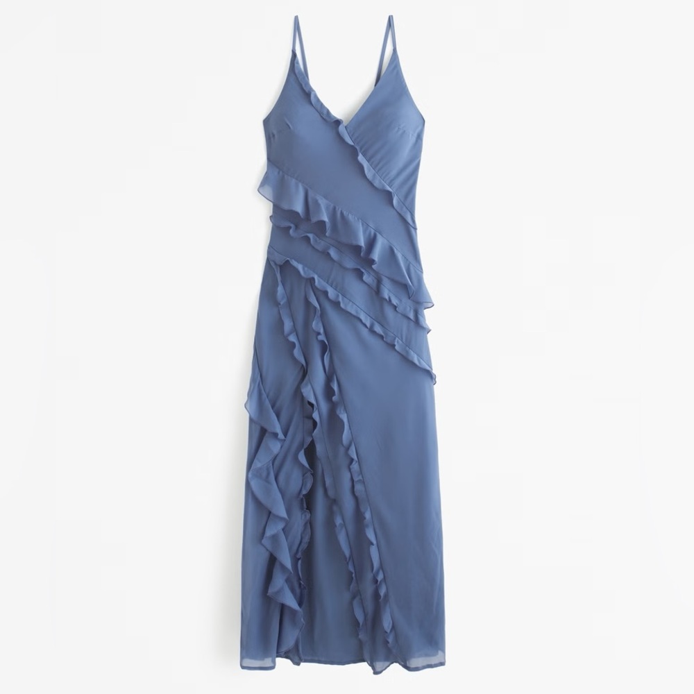 Abercrombie Cascading Ruffle Maxi Dress